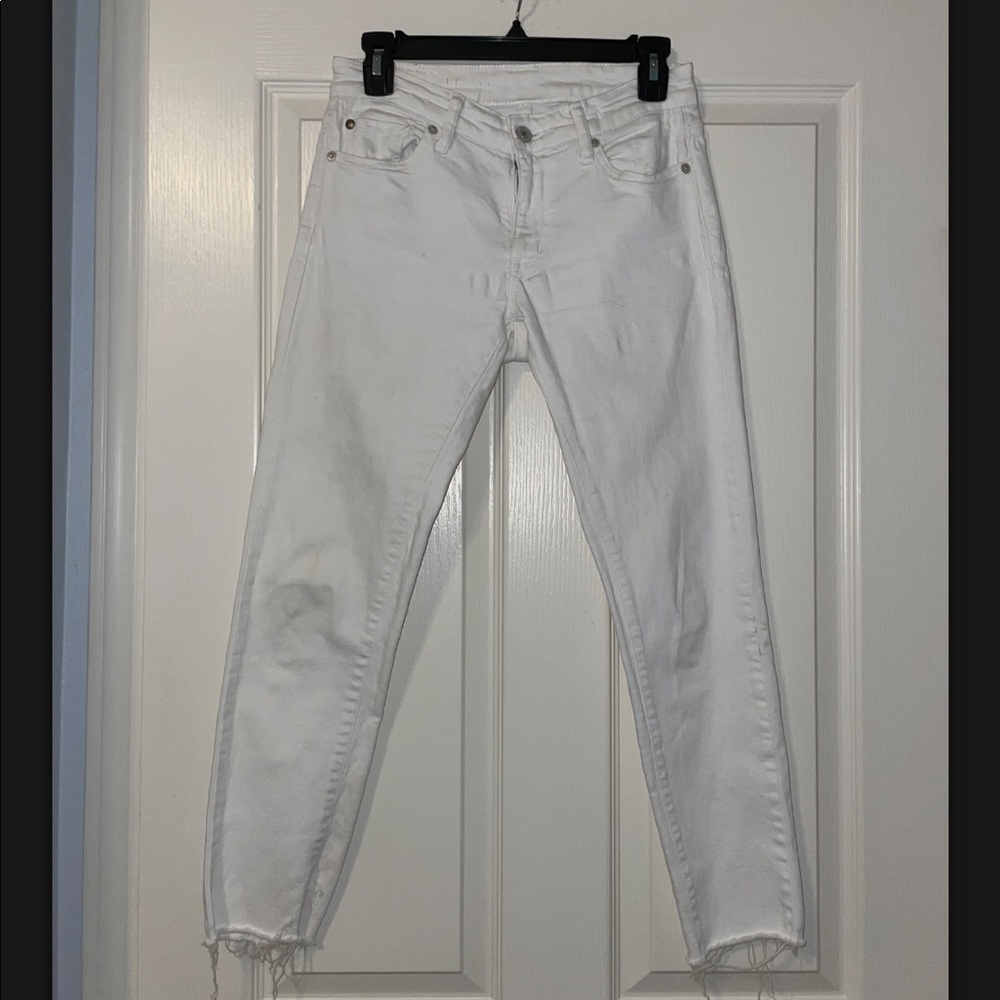 Ralph Lauren White Skinny Jeans Vintage Size 26